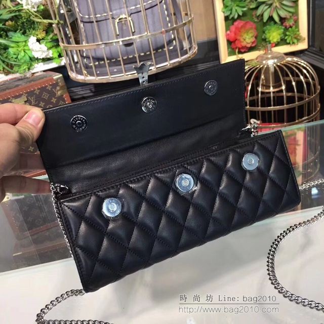 chrome hearts包 K025-1帶鑽十字架 克羅心晚裝包 經典時尚晚宴包 羊皮925銀配件  gjc1500